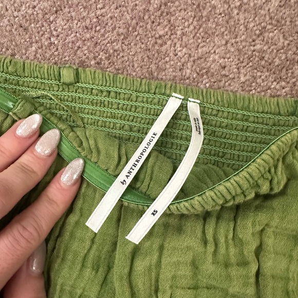 By Anthropologie Green Short Set - Picture 5 of 6